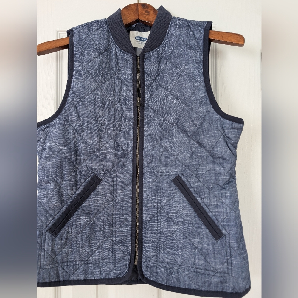 Old Navy Quilted Blue Vest